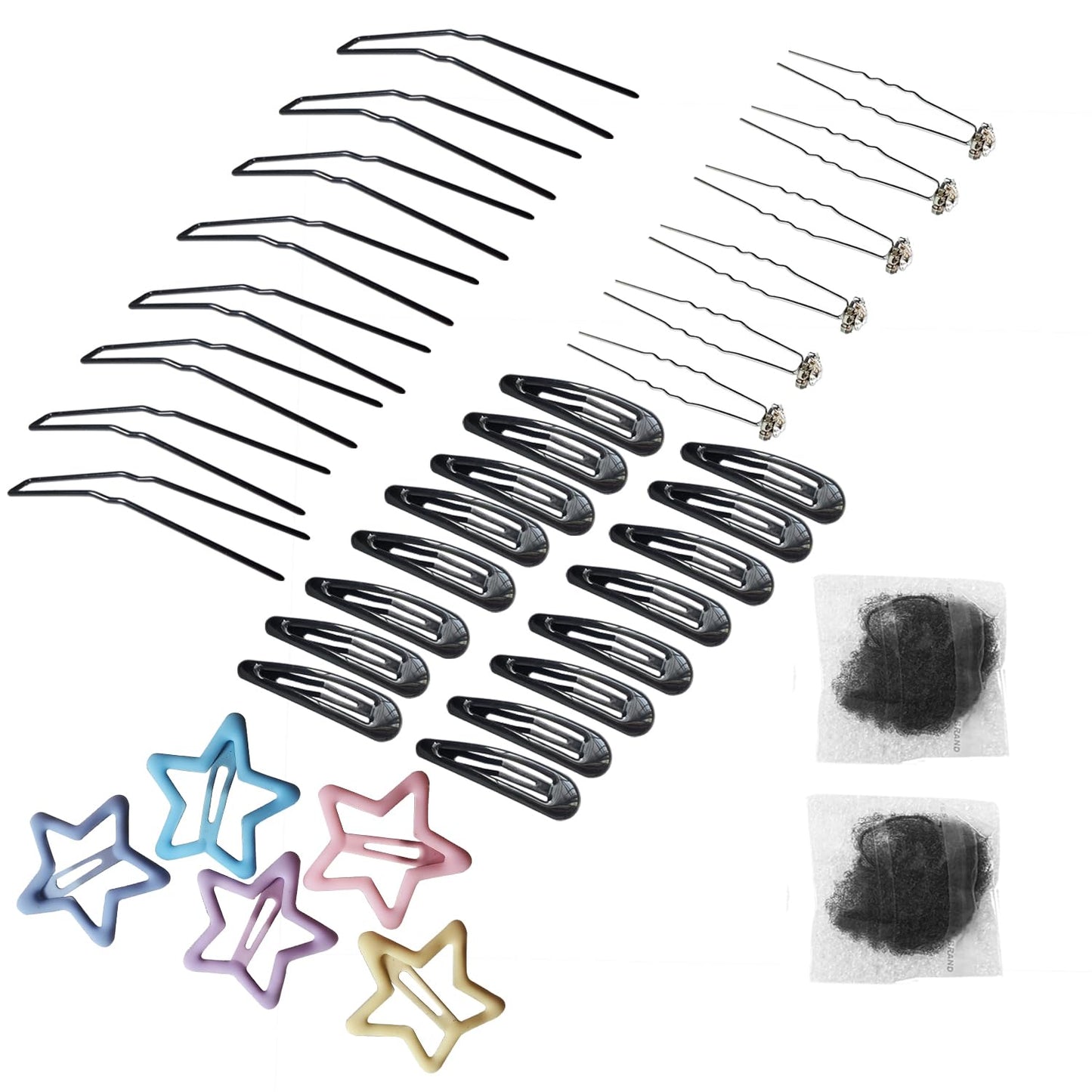 Bobby Pins for Hair Buns - 12 Pcs Hair Clips for Ballet & Salon Styling | Durable & Versatile
