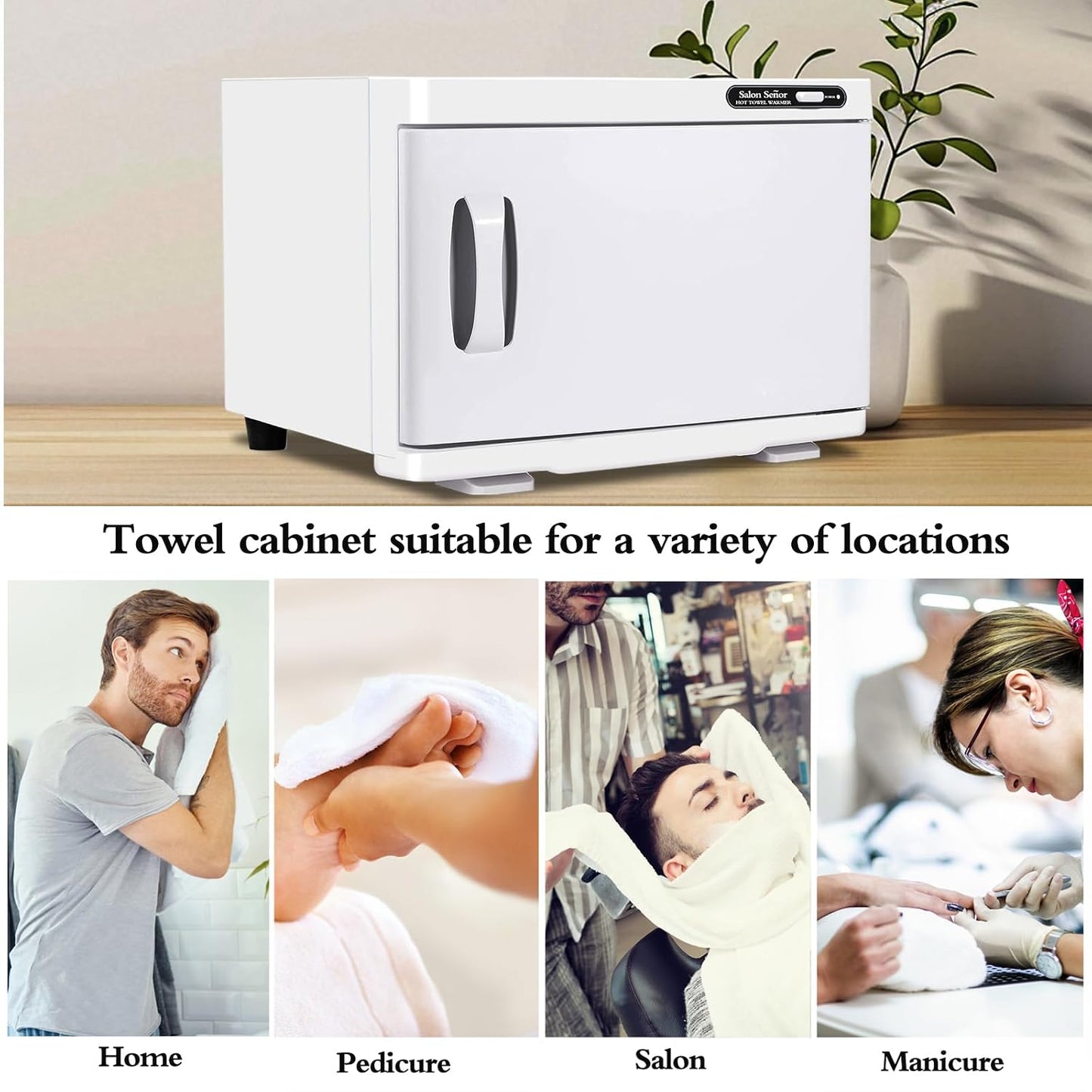 Small Towel Warmer - Fast Heating Hot Towel Cabinet for Massage & Facial Care | Compact Design