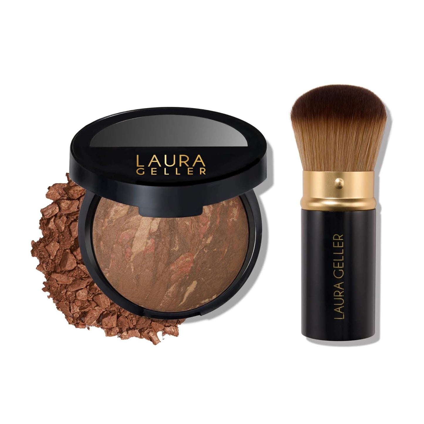 Baked Balance-n-Brighten Foundation Makeup Set - Tan with Kabuki Brush