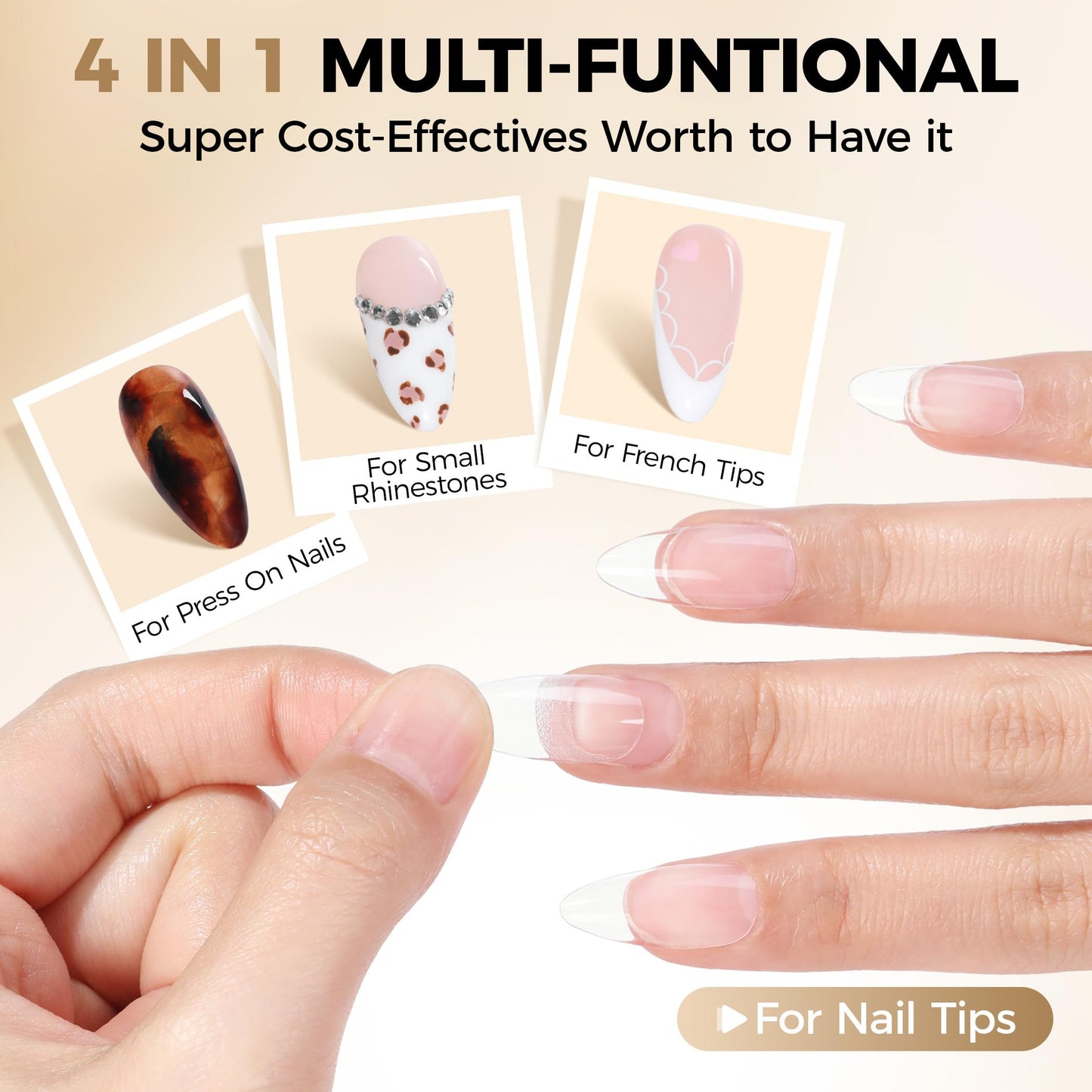 UNA GELLA Nail Glue Strong Gel No U V, 15g*2pcs Nail Glue for Press Ons No Lamp Needed, Quick Dry Semi Solid Nail G LUE, Super Strong Gel glue for Nails Long Lasting Extension DIY Kit