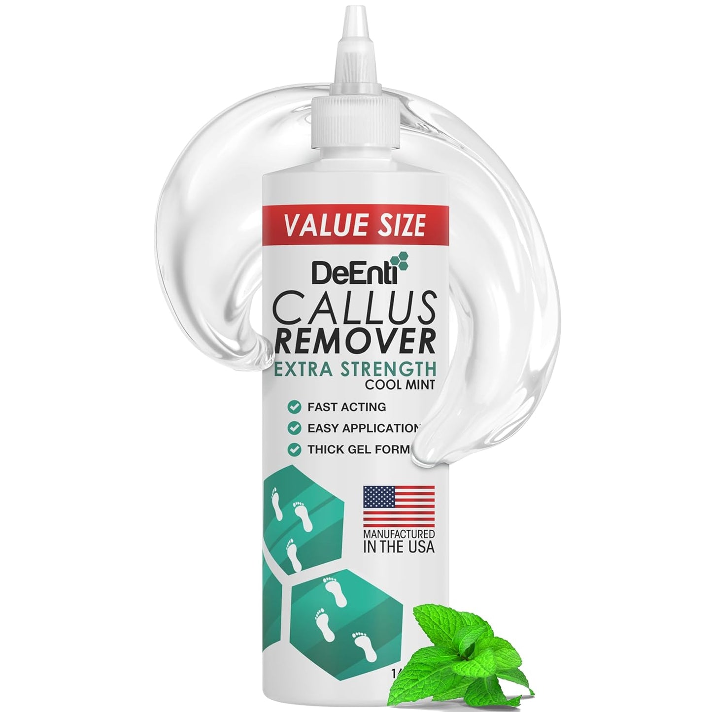 Callus Remover Gel for Feet - Extra Strength 8oz | Professional Pedicure Supplies for Dry Skin & Cracked Heels