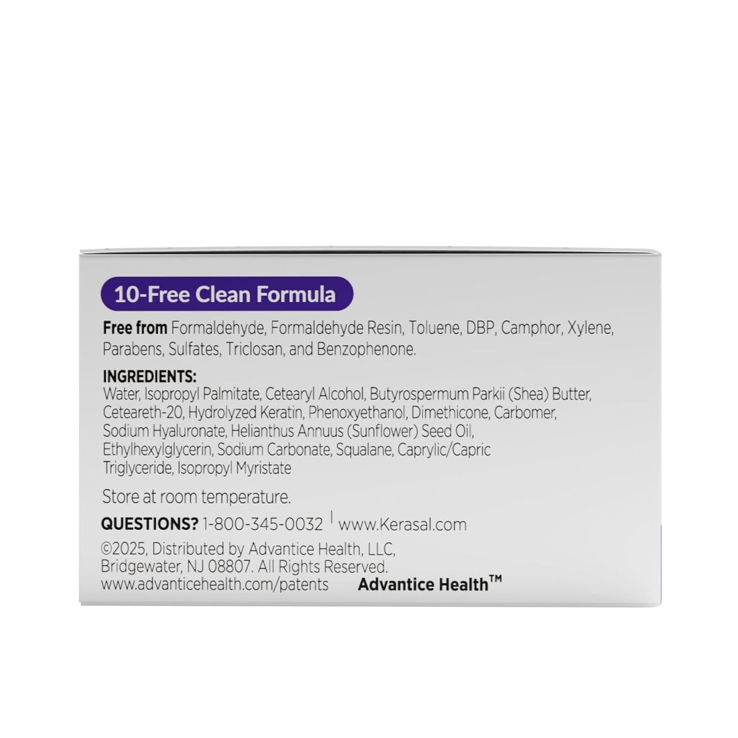 Kerasal Nail Strengthening Cream - Hydrolyzed Keratin & Shea Butter, 2 Oz | Repair & Nourish Nails