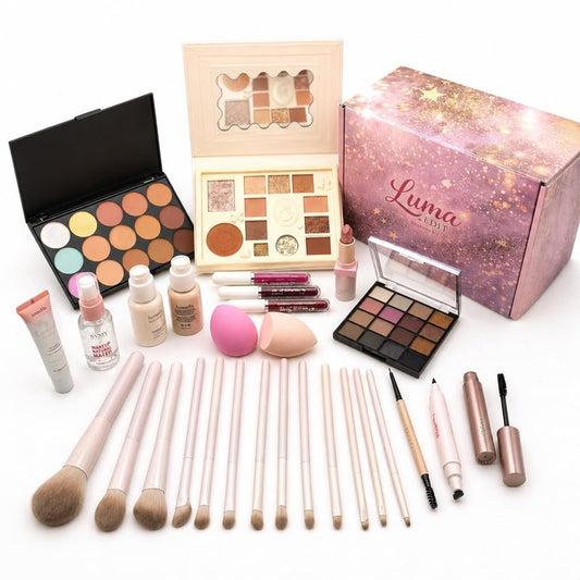 All in One Makeup Kit for Women & Beginners, Essential Full Makeup Set with Eyeshadow Palette, Lip Gloss, Foundation, Brushes – Makeup Gift Set for Teens & Girls, Great Value Starter Kit