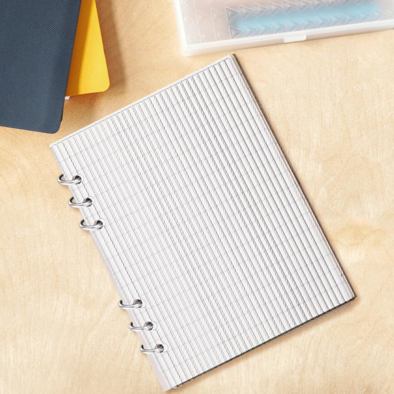 Angoily A5 Acrylic Binder Cover, Transparent 6 Hole Budget Binder for Office Use, Acrylic Protector 6 Hole Jacket View Window Removable Design