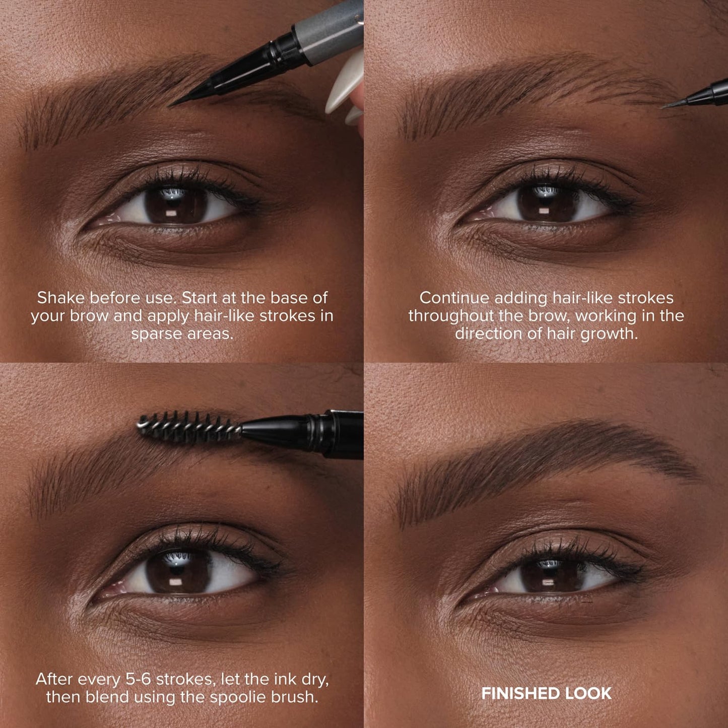 Anastasia Beverly Hills Microstroke Brow Pen - Waterproof Long-Wear Liquid Brow Definer with Superfine Brush Tip for Full-Looking Brows - Taupe