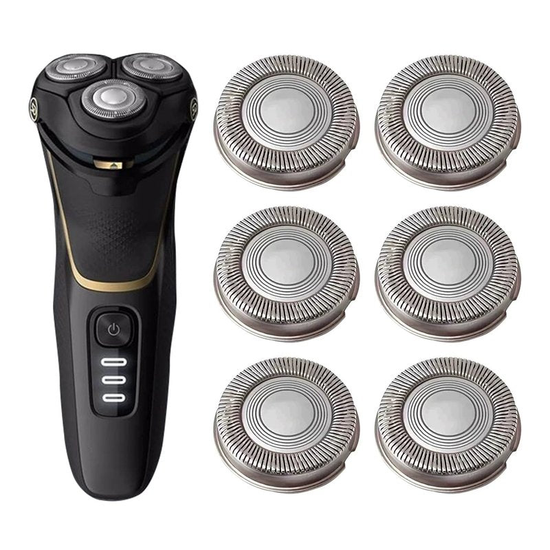 SH30 Replacement Heads for Philips Norelco Shaver Series 3000, 2000, 1000 (6 PACK)