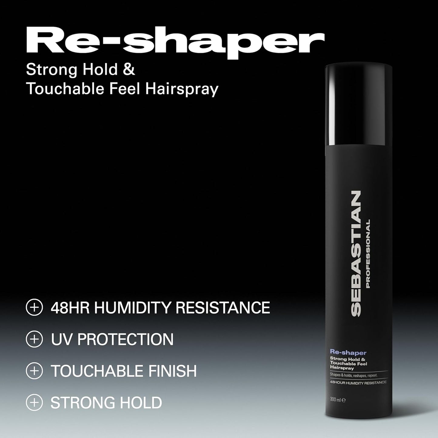 Sebastian Professional Hairspray - Humidity Resistant, Strong Hold | 10 oz Spray