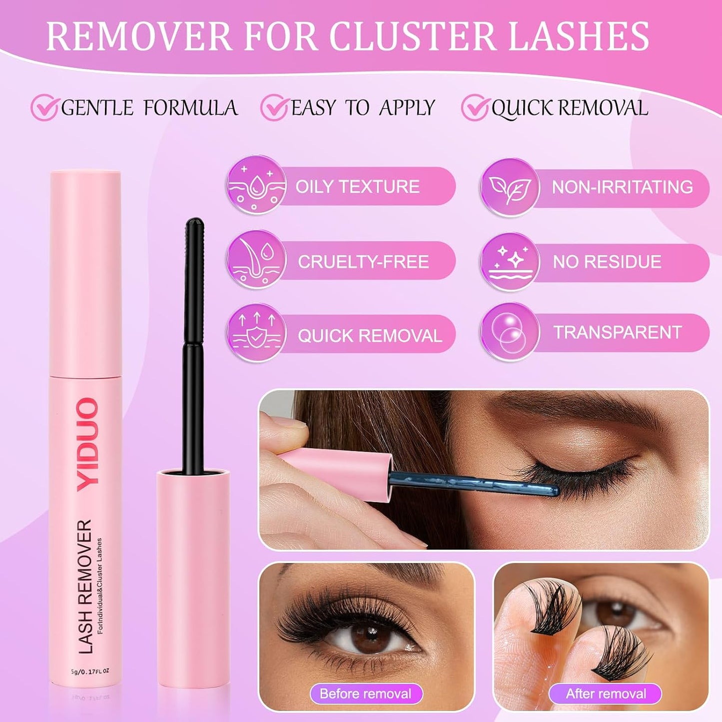 Lash Clusters Kit - 770 Pcs Faux Mink Volume Extensions | 5 Styles for DIY Home Use