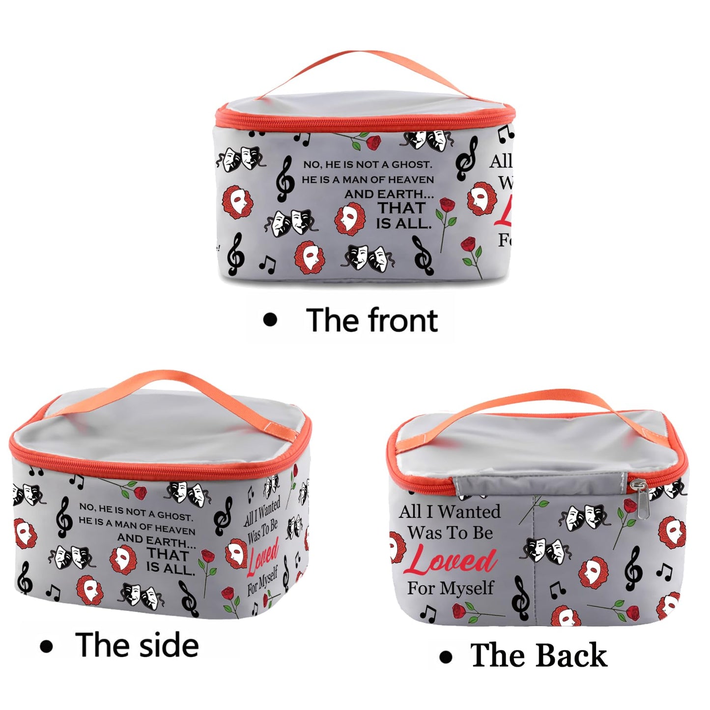 PXTIDY Opera Phanto Drama Cosmetic Case Musical Gift Mask Theatre Bag Musical Gift