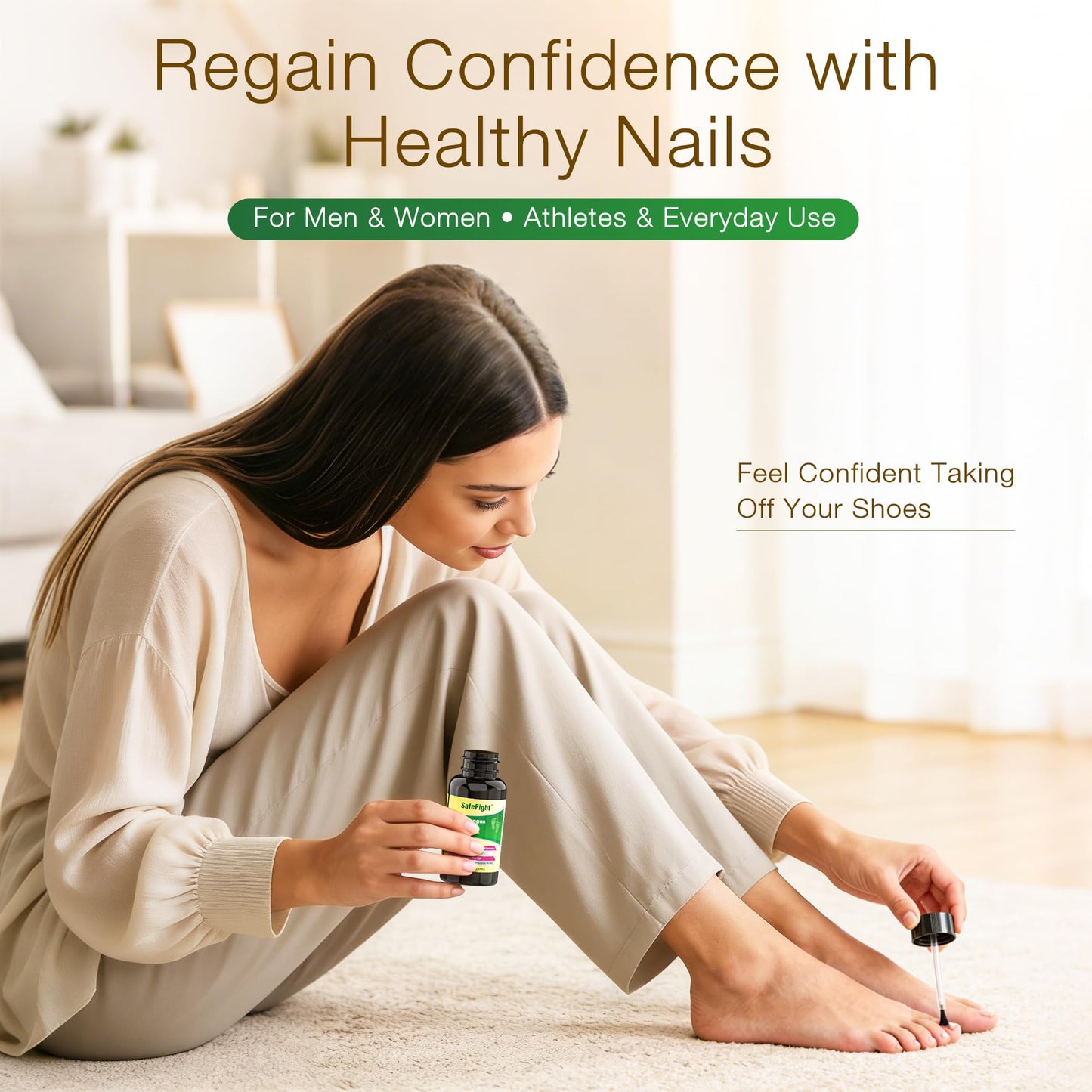 Toenail Fungus Treatment with 25% Undecylenic Acid & Tolnaftate, SafeFight Nail Repair Solution for Fungi Nail, Toenail Fungus Treatment Extra Strength Nail Repair for Fungi Nail