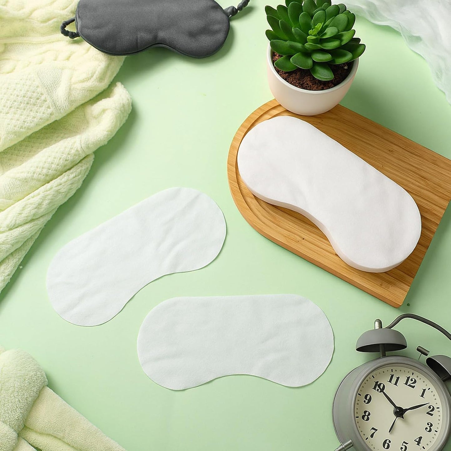 Disposable Eye Pillow Covers - Soft Cotton Facial Spa Sheets for Relaxation | Safe & Sanitary