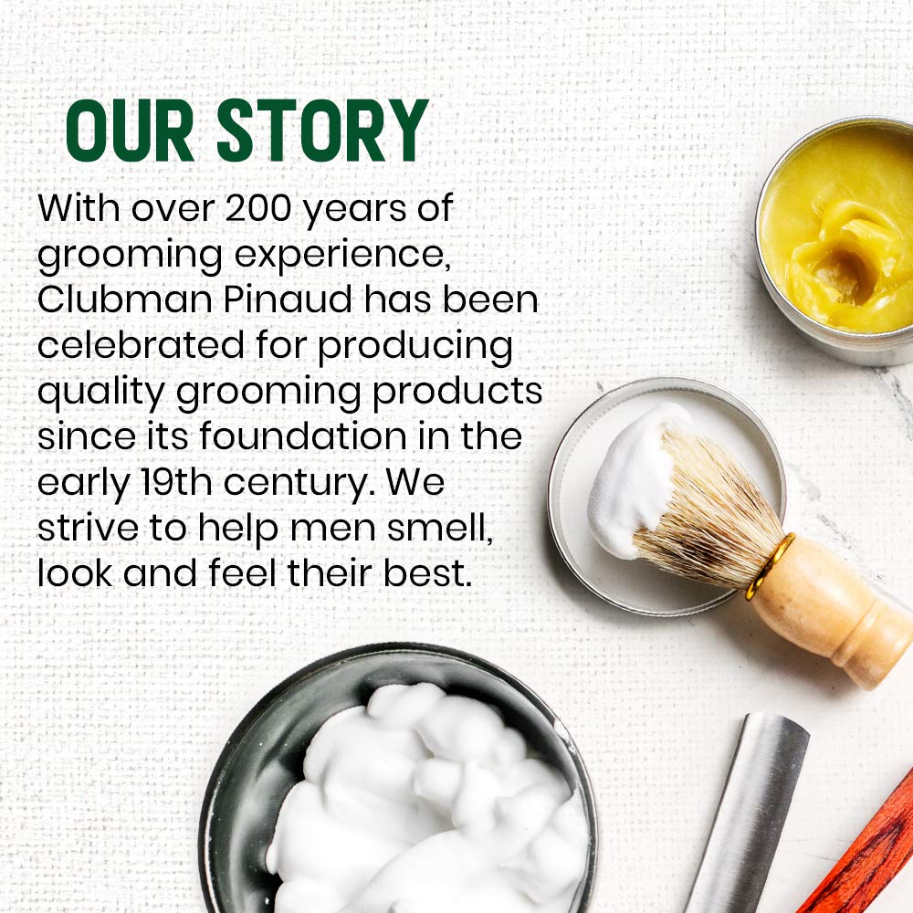 Clubman Classic Vanilla After Shave Lotion, Instantly Soothes, Tones, Refreshes The Skin After Shaving 1.7 fl. Oz x 2 packs