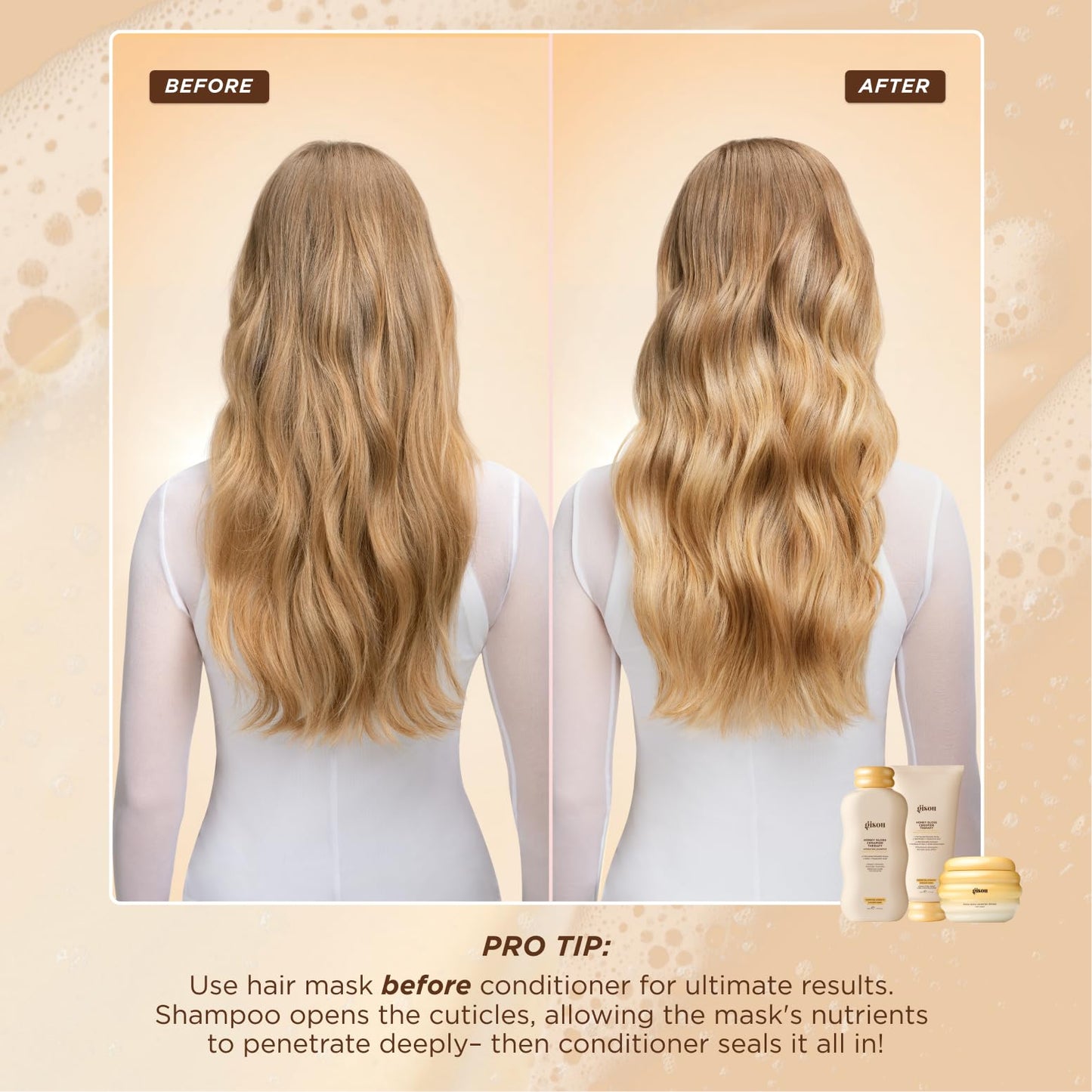 Gisou Honey Gloss Ceramide Therapy Hydrating Conditioner – Smooths, Detangles & Adds Shine with Mirsalehi Honey & Ceramides (6.8 Fl Oz)