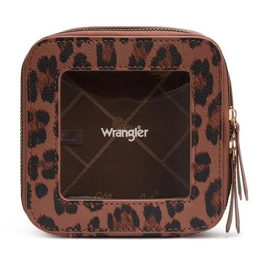 Montana West X Wrangler Clear Makeup Bag Travel Cosmetic Bag Portable Make Up Toiletry Organizer for Women