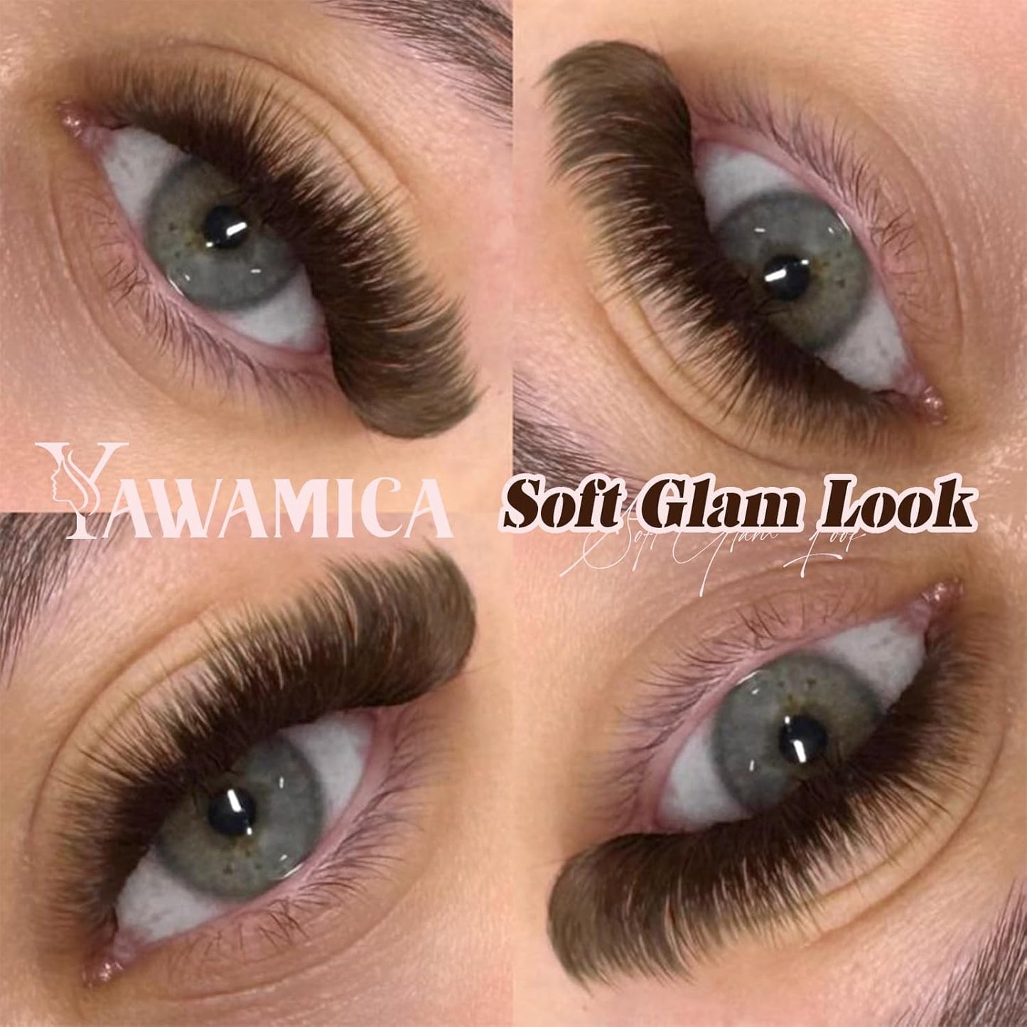 Dark Brown Lash Clusters - 80D Fluffy Wispy Volume Eyelash Extensions | D Curl 10-18mm, 240PCS for Natural Glam Look
