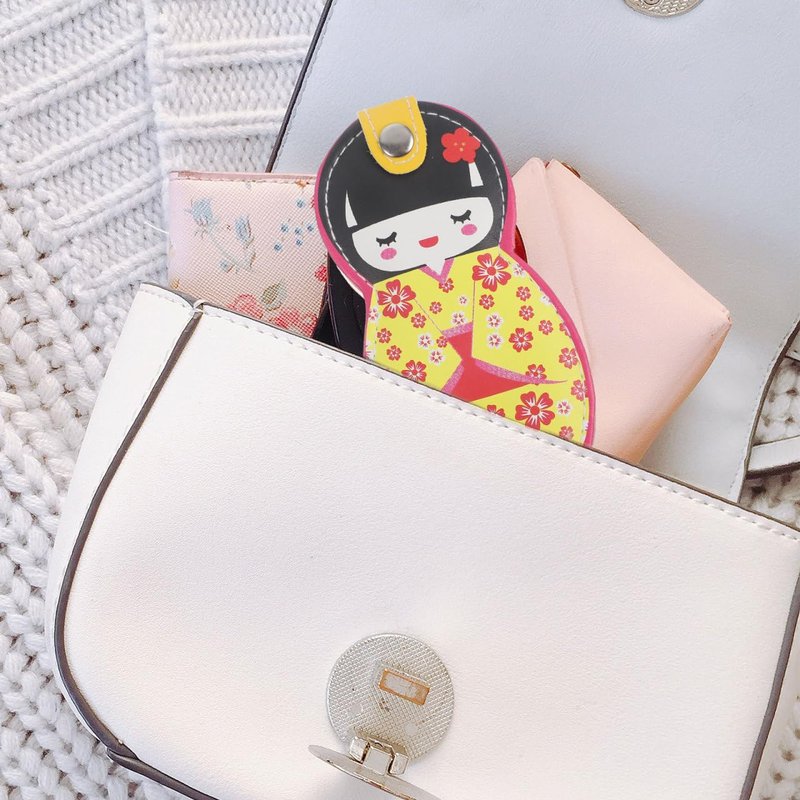 TOVINANNA 6Pcs Japanese Kimono Doll Manicure Set, Stainless Steel Nail Clipper Kit with Cute Storage Case, Portable Fingernail Grooming Tools for Women & Girls, Personal Nail Care, Random Color