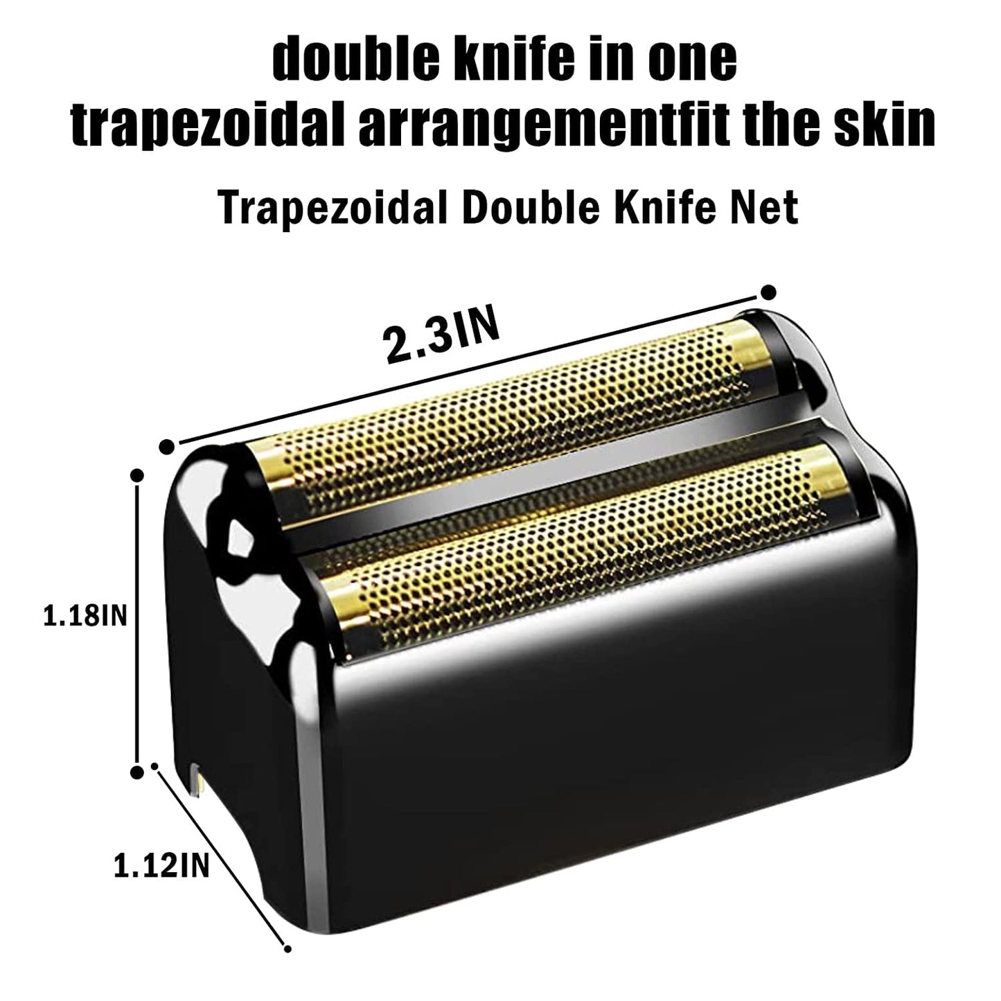 BaBylissPRO Replacement Foil & Cutters - Compatible with Double FXFS2 | 2PC Black Set