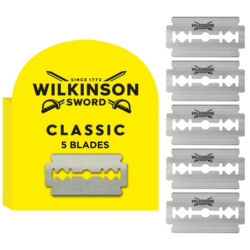 Wilkinson Sword Classic Double Edge Razor Blades, 5 Per Pack (1-Pack)