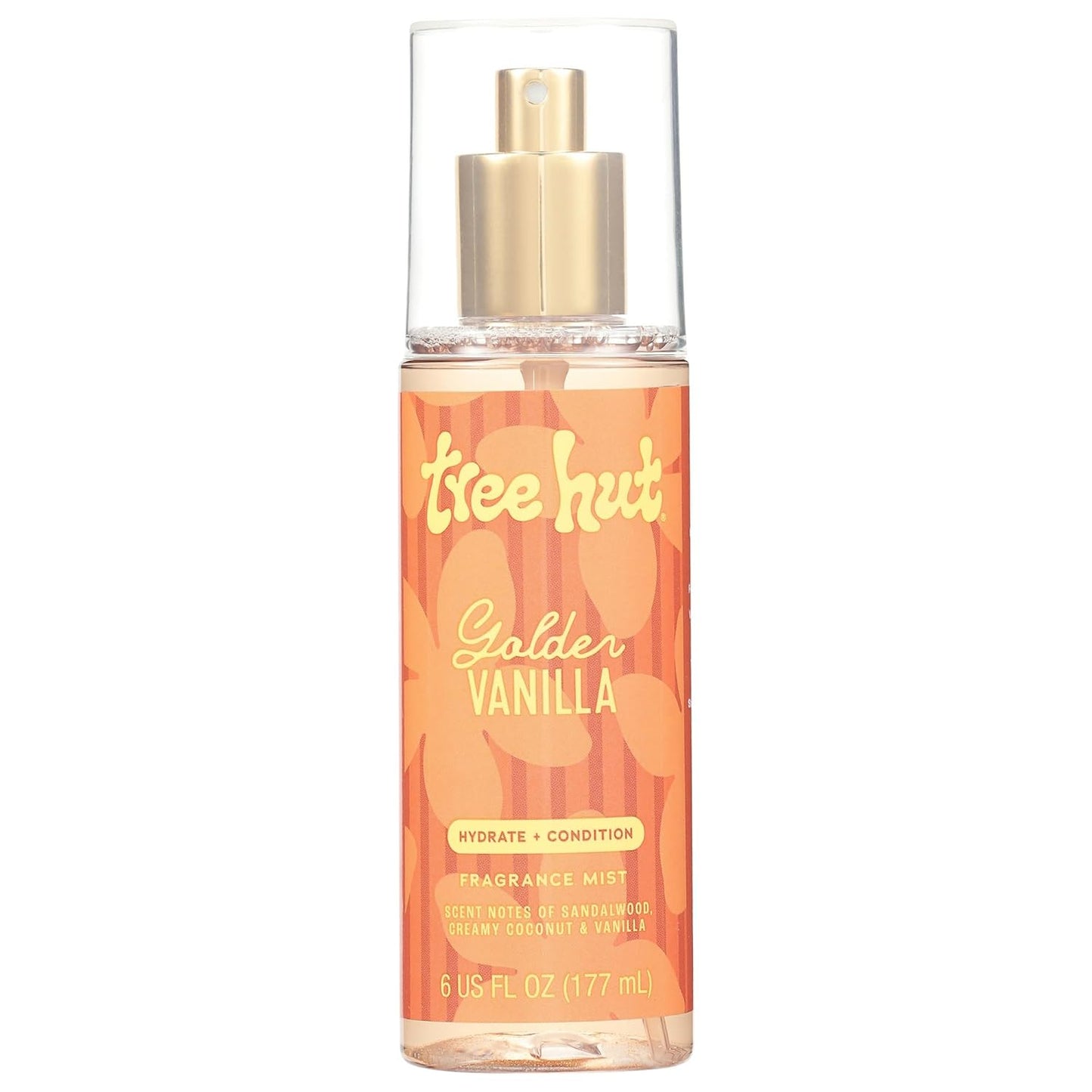 Tree Hut Vanilla Hair & Body Mist - Hydrating Alcohol-Free Spray with Vanilla, Sandalwood & Coconut | 6 Fl Oz