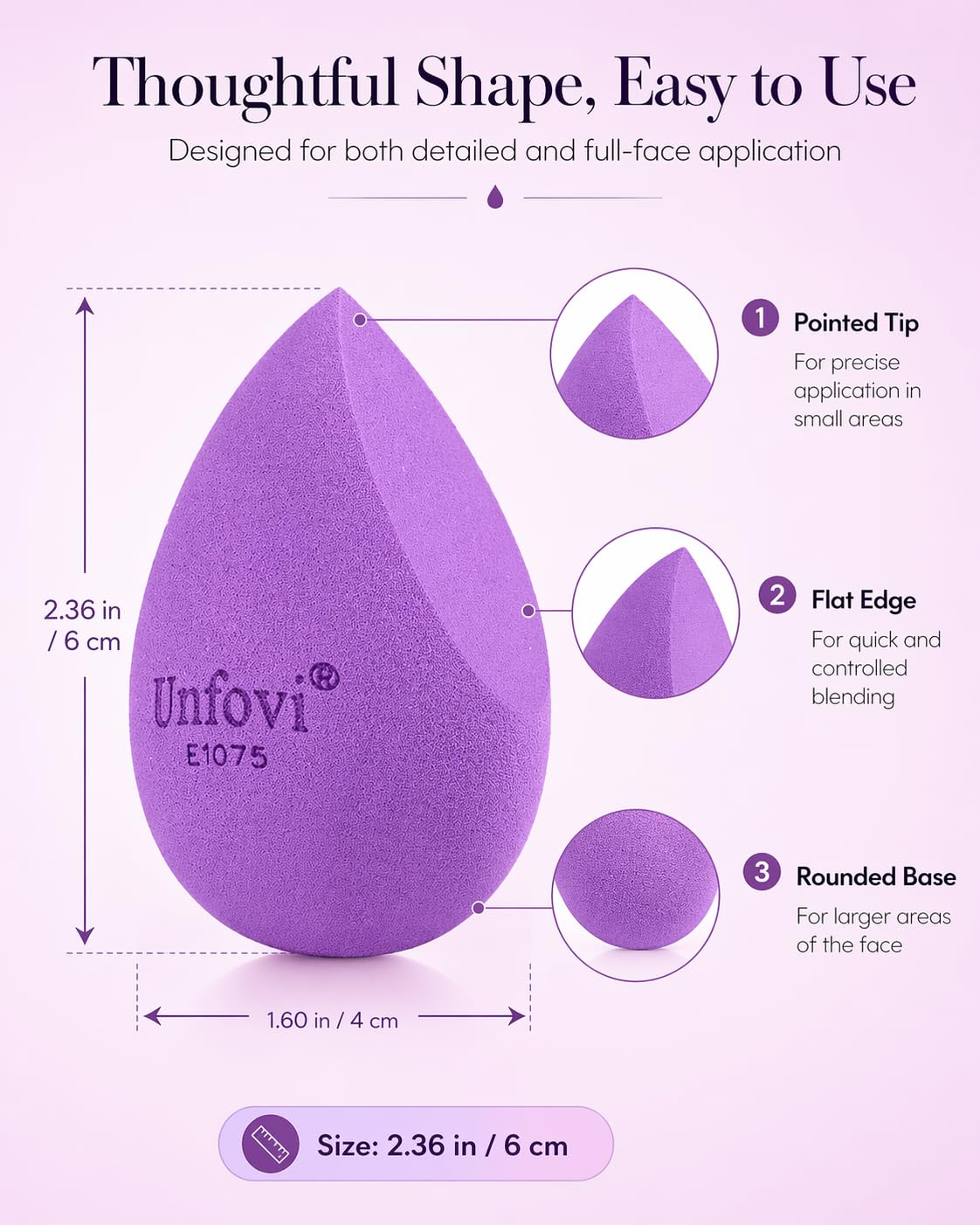 Makeup Sponges Set - 7-Pack Latex-Free Reusable Blenders for Foundation & Concealer | Soft Multi-Color Beauty Tools