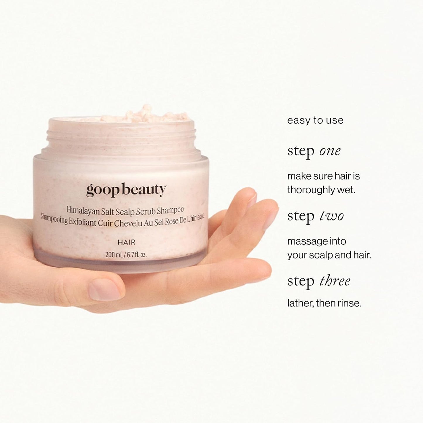 Goop Beauty Scalp Scrub Shampoo - Exfoliating Hair Cleanser with Himalayan Salt & Rosehip Oil | 6.7 fl oz