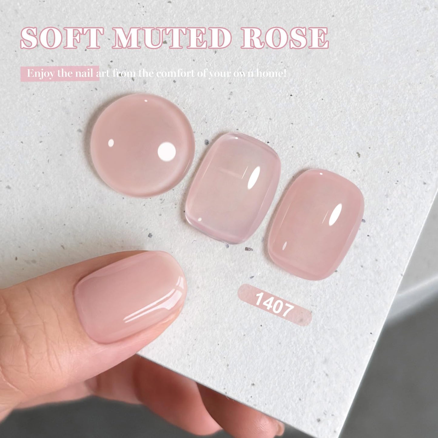 RARJSM Nude Beige Pink Gel Nail Polish Neutral Skin Tone Sheer Jelly Warm Pink Gelpolish 1PC 15ml Single Bottle Creamy Transparent Natural Nudegel Polish Soak off Cured for Home Salon French Manicure