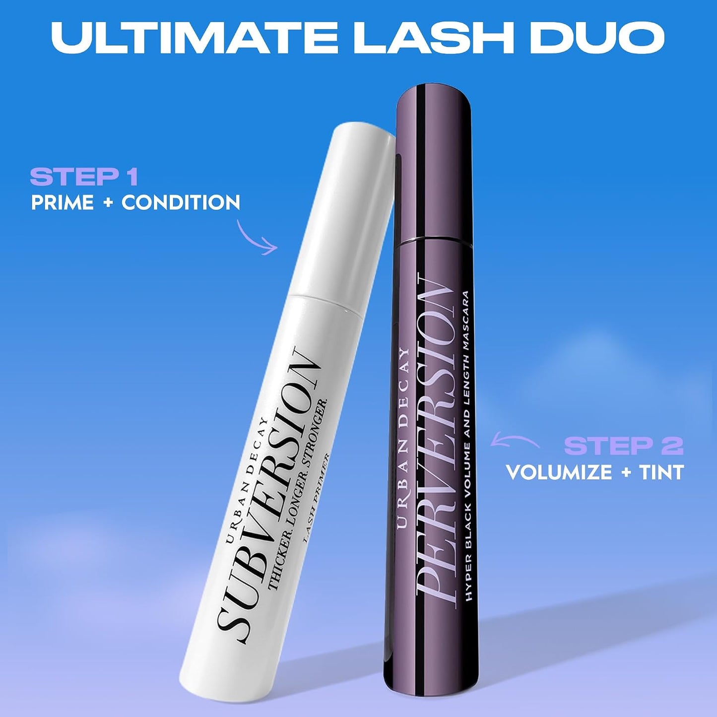 Urban Decay Perversion Volumizing Mascara - Black Lengthening & Smudge-Resistant Formula | 16HR Wear, Vegan, Cruelty-Free