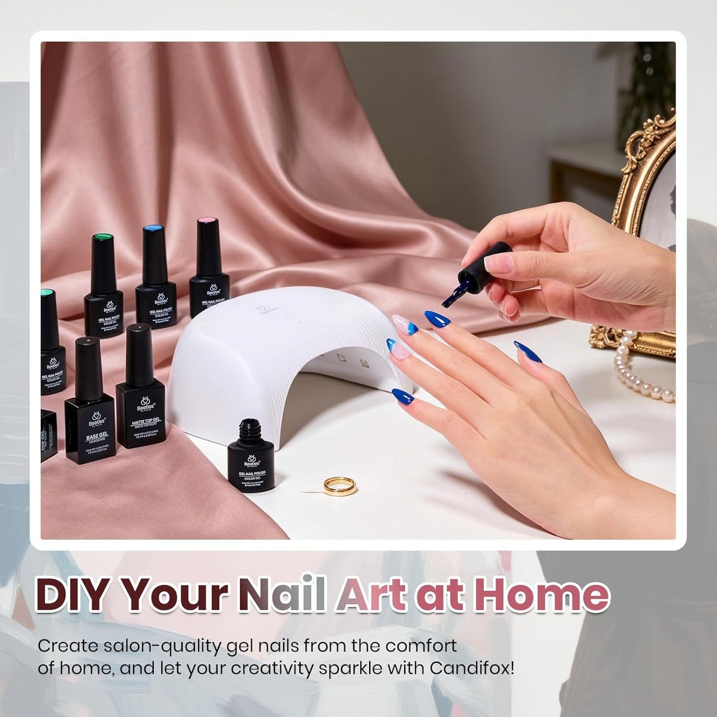 Beetles Gel Nail Polish Set - Modern Muse Collection with 3 Colors & Base/Top Coat | Soak Off UV Gel