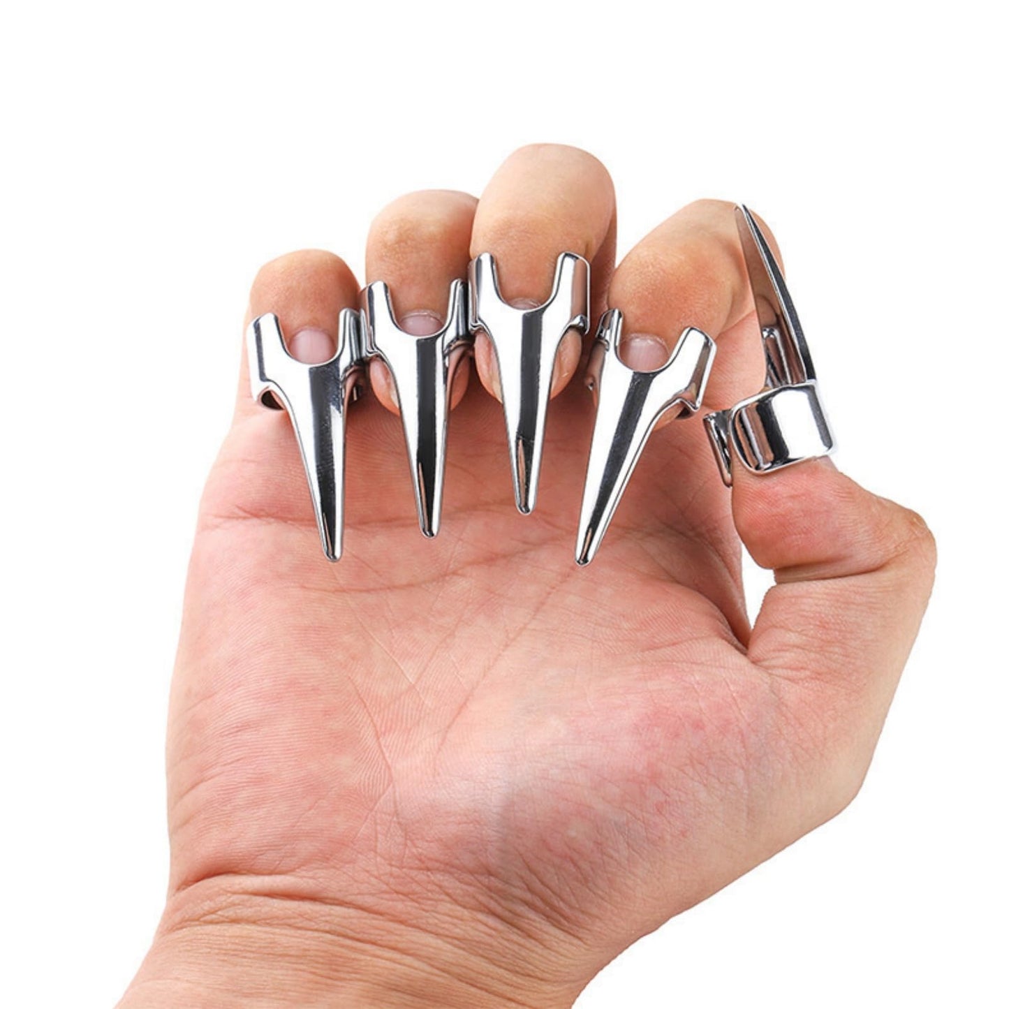 EBIEFLY 5X Back Scratcher Nail Covers Backscratcher Grating Back Tickler Tools for Women Men Backs Scratchers Tickle Touching Cosplay Stainless Steel Smooth Pets Nails Scratching Hair Parting Ring
