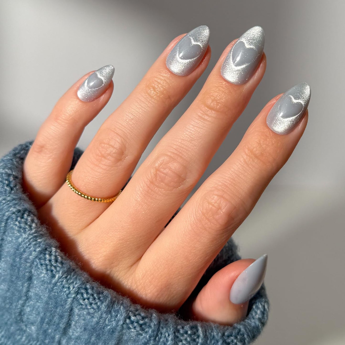 Glamnetic Press On Nails - Lush Coral | Short Oval Fake Nails with Glazed Finish | 30 Nail Kit in 15 Sizes