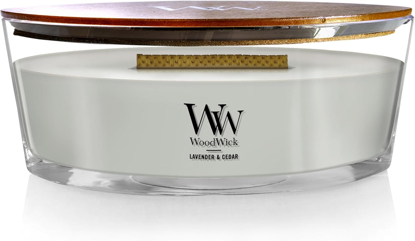 WoodWick Medium Hourglass Candle - White Tea & Jasmine Scent | 9.7oz, Crackling Burn, Perfect for Gifting (Pack of 4)
