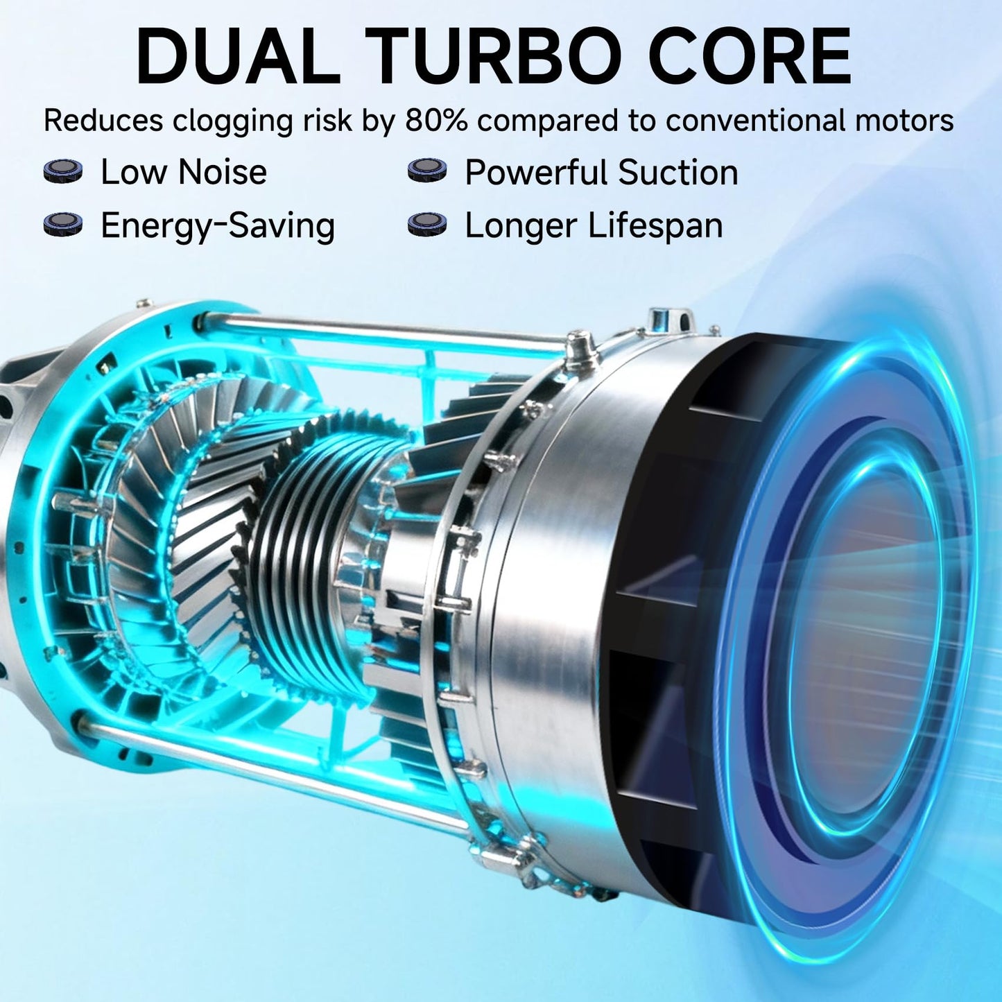 Darella Nail Dust Collector Quiet, 1600PA Professional Nail Vacuum Dust Collector Fan with Dual Turbo Suction, 10-Speed Control, 30 Disposable Filter Papers