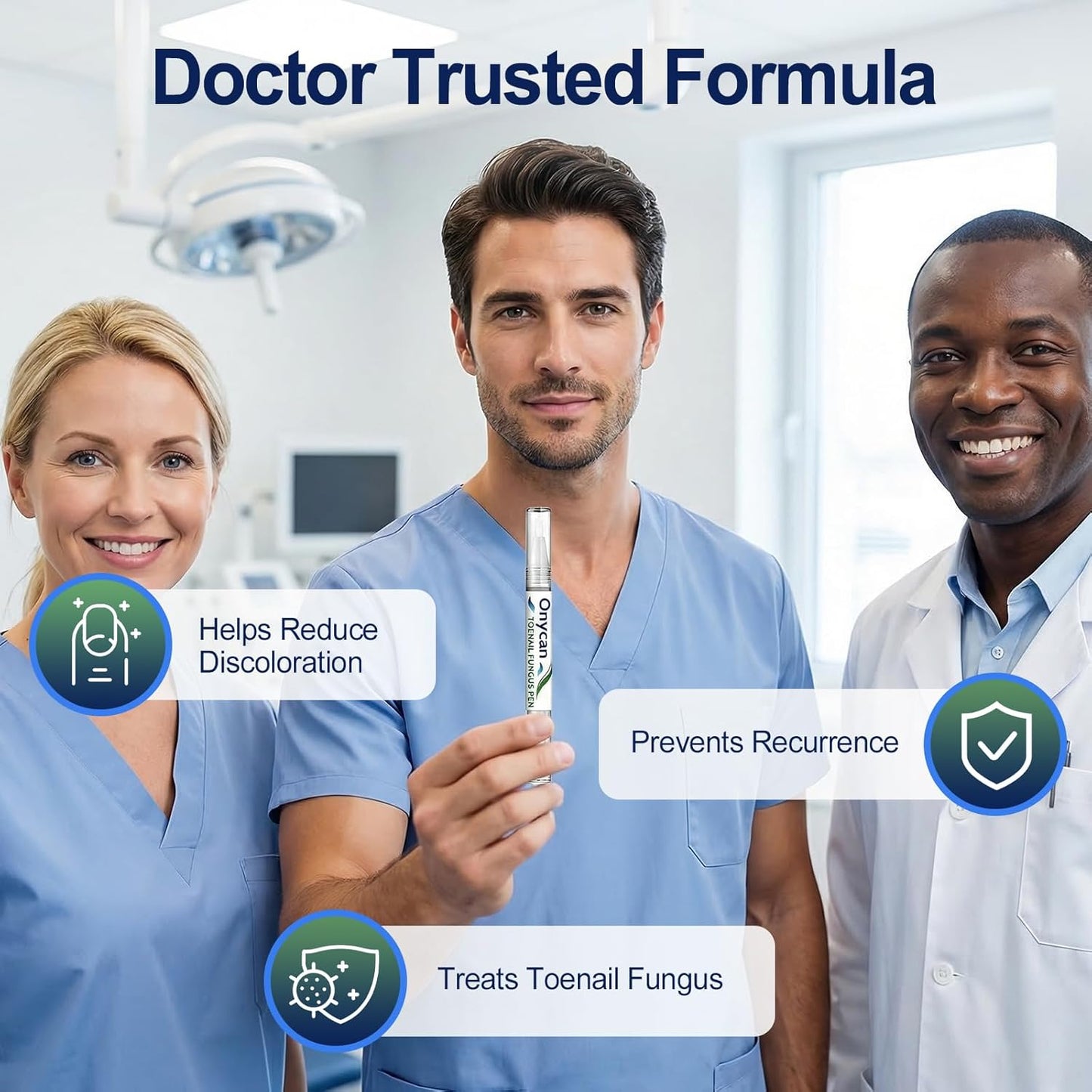 Toenail Fungus Treatment Pen - Extra Strength 25% Undecylenic Acid | Repair Discolored, Thick Nails - 5 Pens