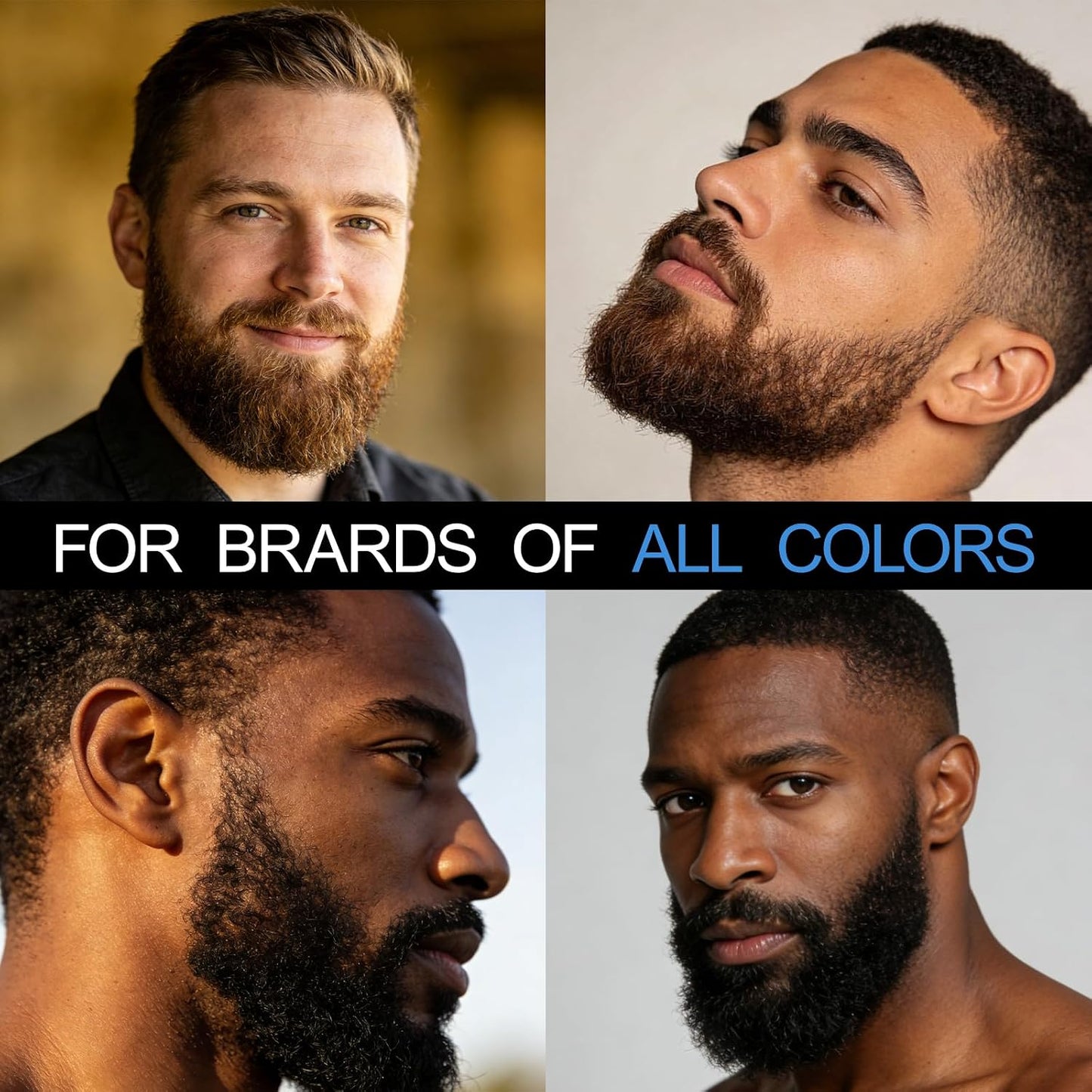 Temporary Beard Dye for Men - Brown Color for Fuller Look | Waterproof & Sweat Resistant, 1 Pack