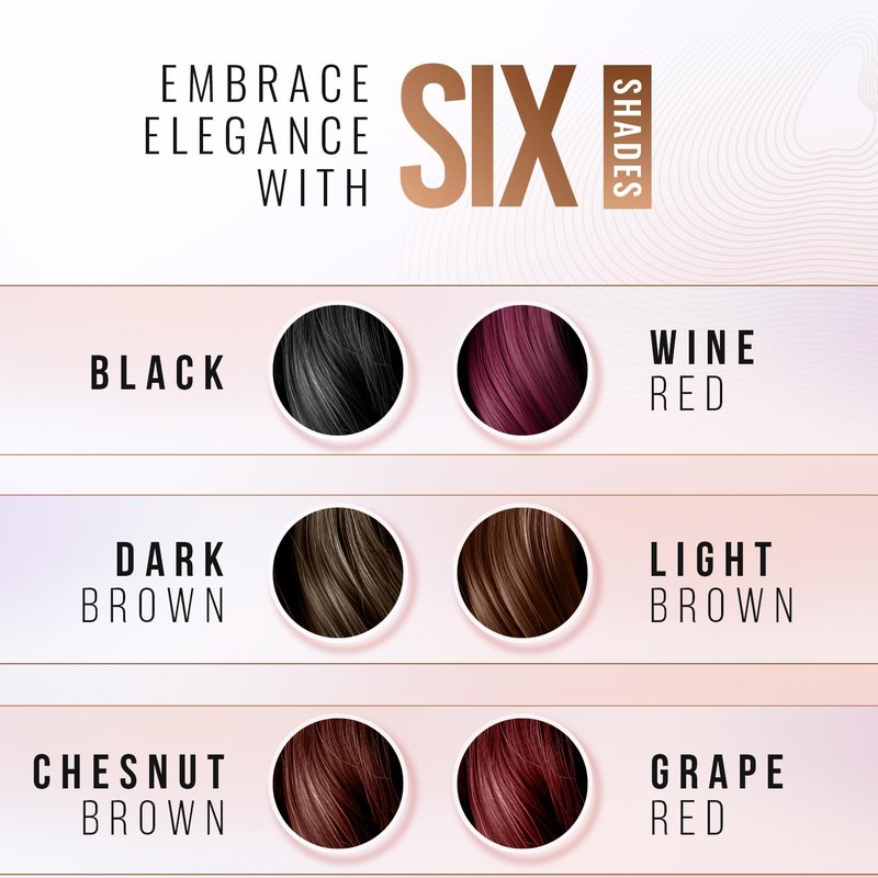 Natural Hair Color Shampoo for Gray Hair - Argan Oil Infused, Ammonia-Free | Travel Size, Dark Brown, 10+1 Pack