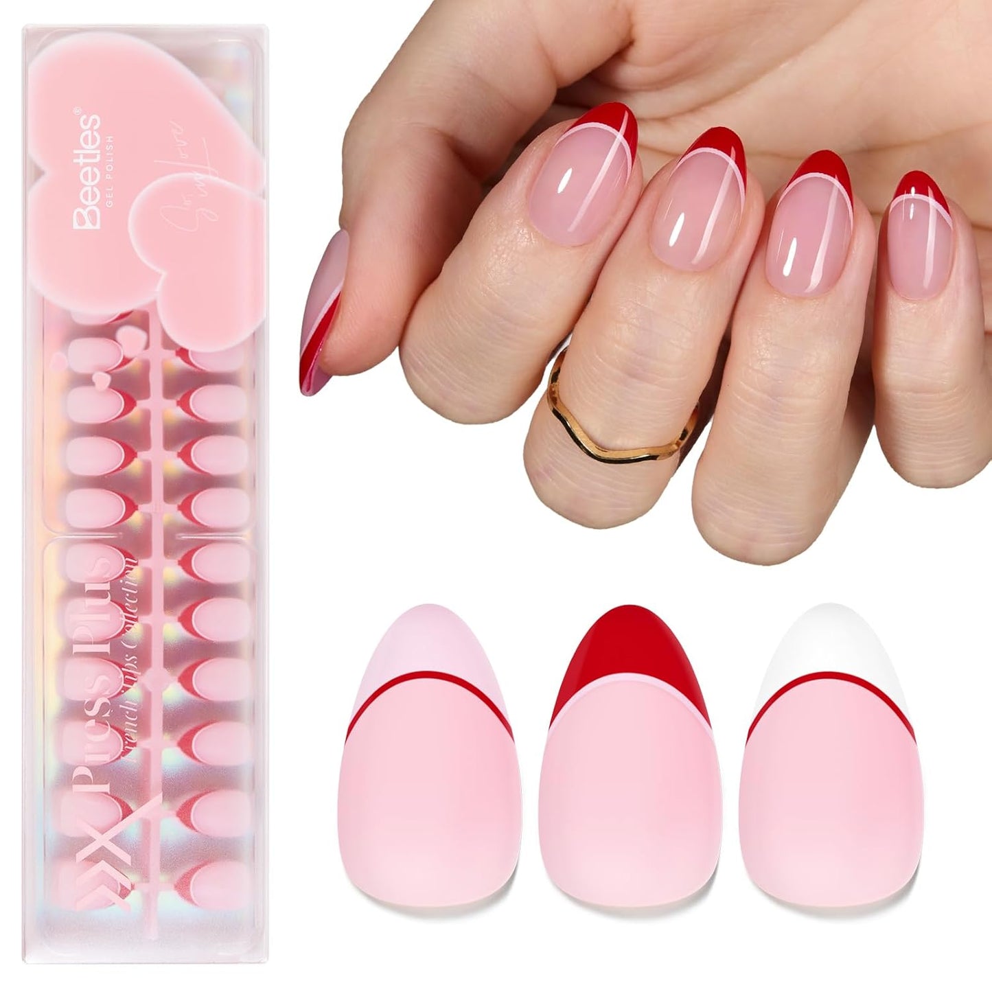 Beetles Press-On Nail Glue - Quick-Drying 10ml Brush-On Adhesive for Acrylic & Fake Nails | Long-Lasting Summer Manicure
