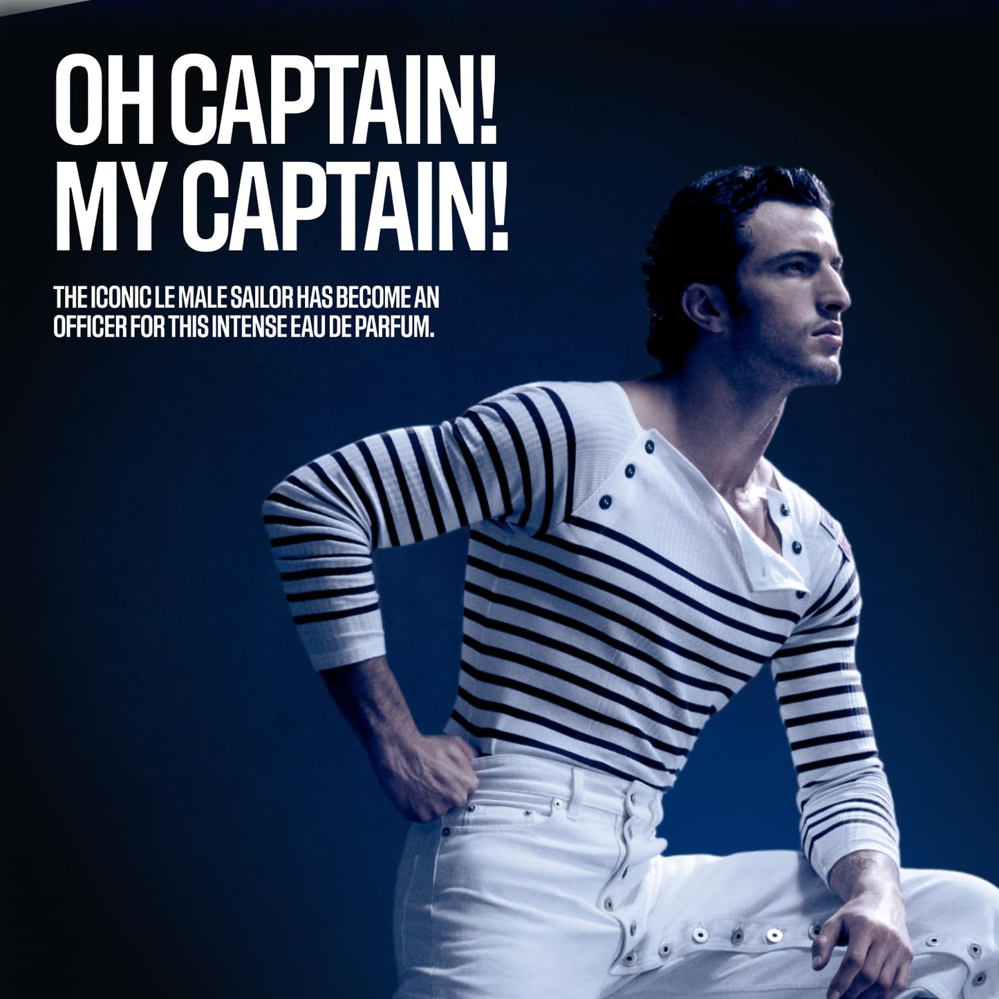 Jean Paul Gaultier Le Male Le Parfum - Amber Woody Eau de Parfum Intense for Men Fragrance - Cardamom, Lavender & Iris, Vanilla - Men's Perfume Spray, 6.8oz