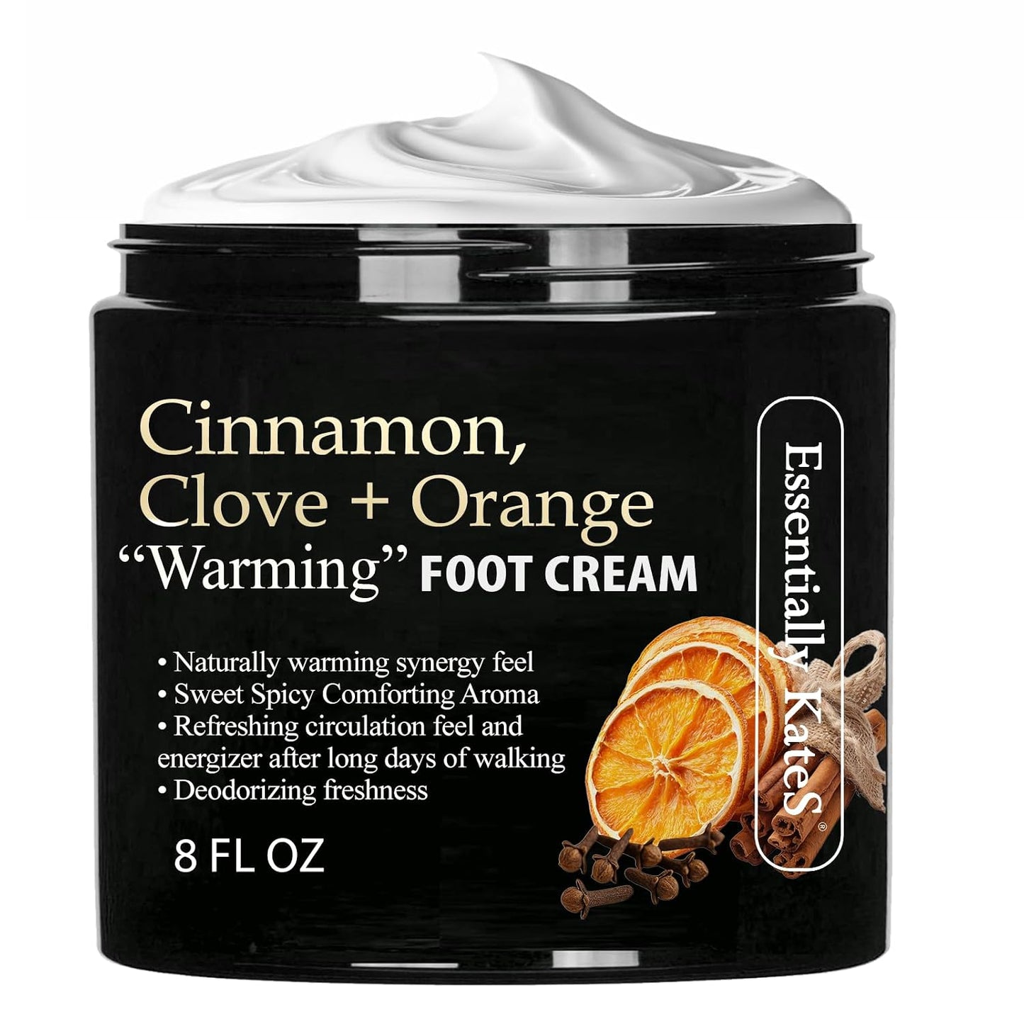 Cedarwood & Clove Foot Cream with Frankincense - 8 Fl Oz | Nourishing Woodland Blend
