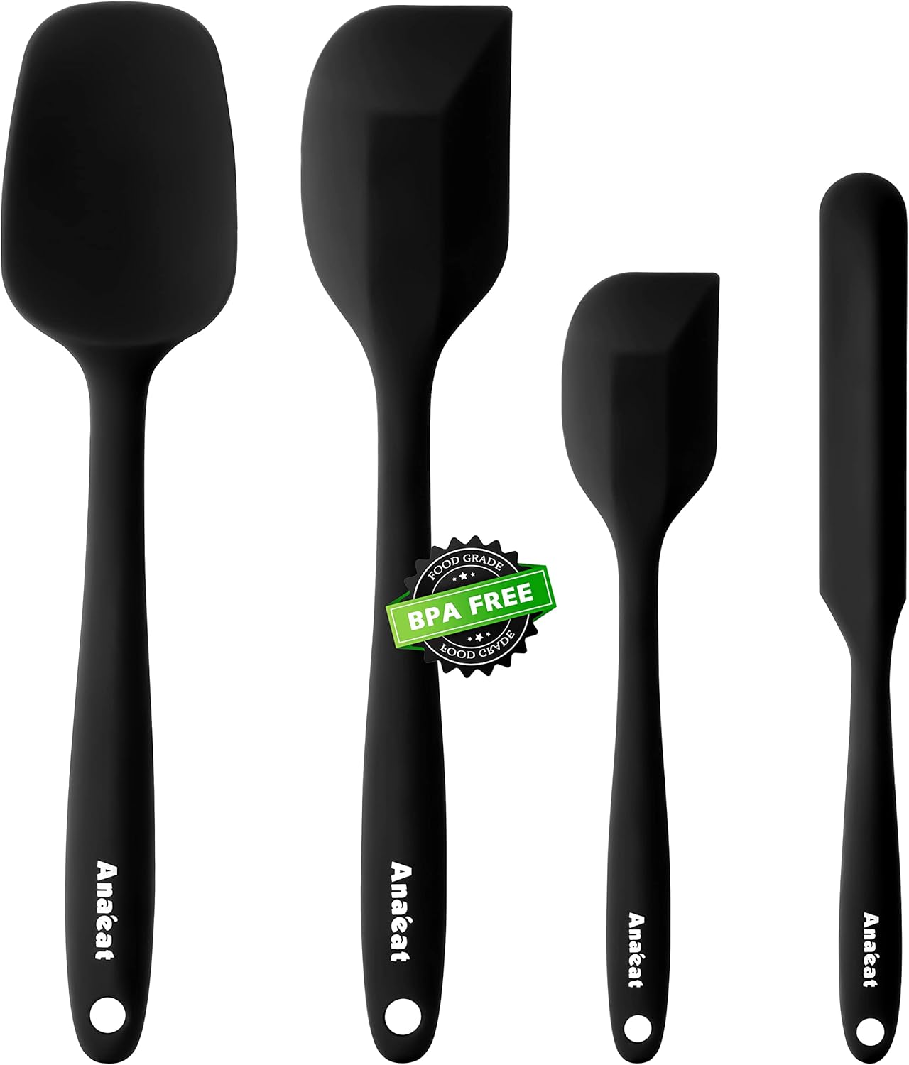 Mini Silicone Spatulas Set of 4 - Multifunctional Kitchen Scrapers for Jam, Cosmetics & More | Colorful, Reusable