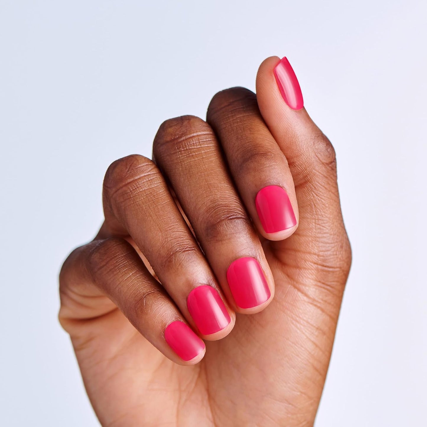 Impress No Glue Press-On Nails - Melting Pink Squoval Shape | 30 Nails, Prep Pad & Manicure Tools
