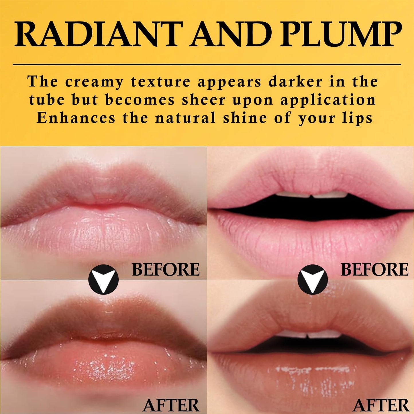 Noir Honey Lipstick - Moisturizing Lip Color & Nourishing Balm | Long-Lasting, Non-Sticky, 2 Pcs