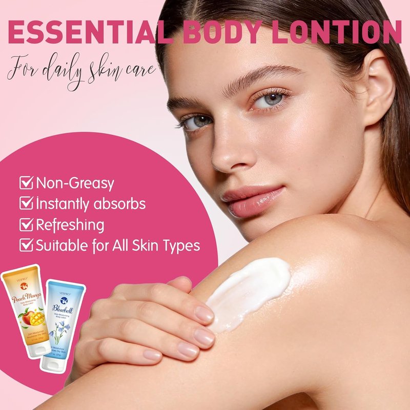 Moisture Lotion Set - 10 Pack Travel Size Body & Hand Lotion with Shea Butter | Perfect Gift for Women, Mothers Day, Teachers