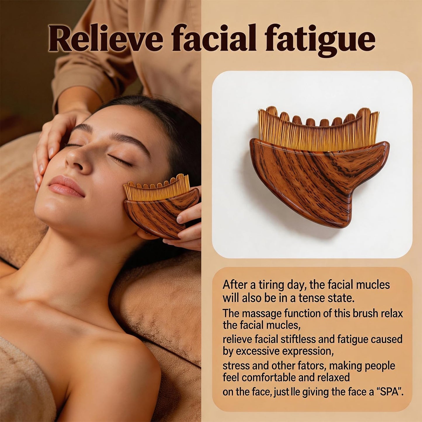 Lymphatic Contour Face Brush - Sculpting Tool for Lymphatic Drainage & Jawline Definition | Reduces Puffiness