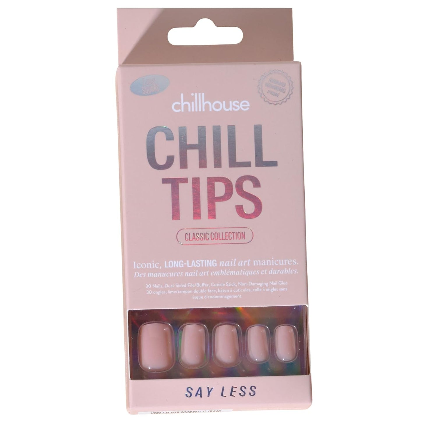 Chillhouse Press-On Nails Kit - Night Slip Almond | 30 Customizable Shapes & Sizes, Up to 2 Weeks Wear