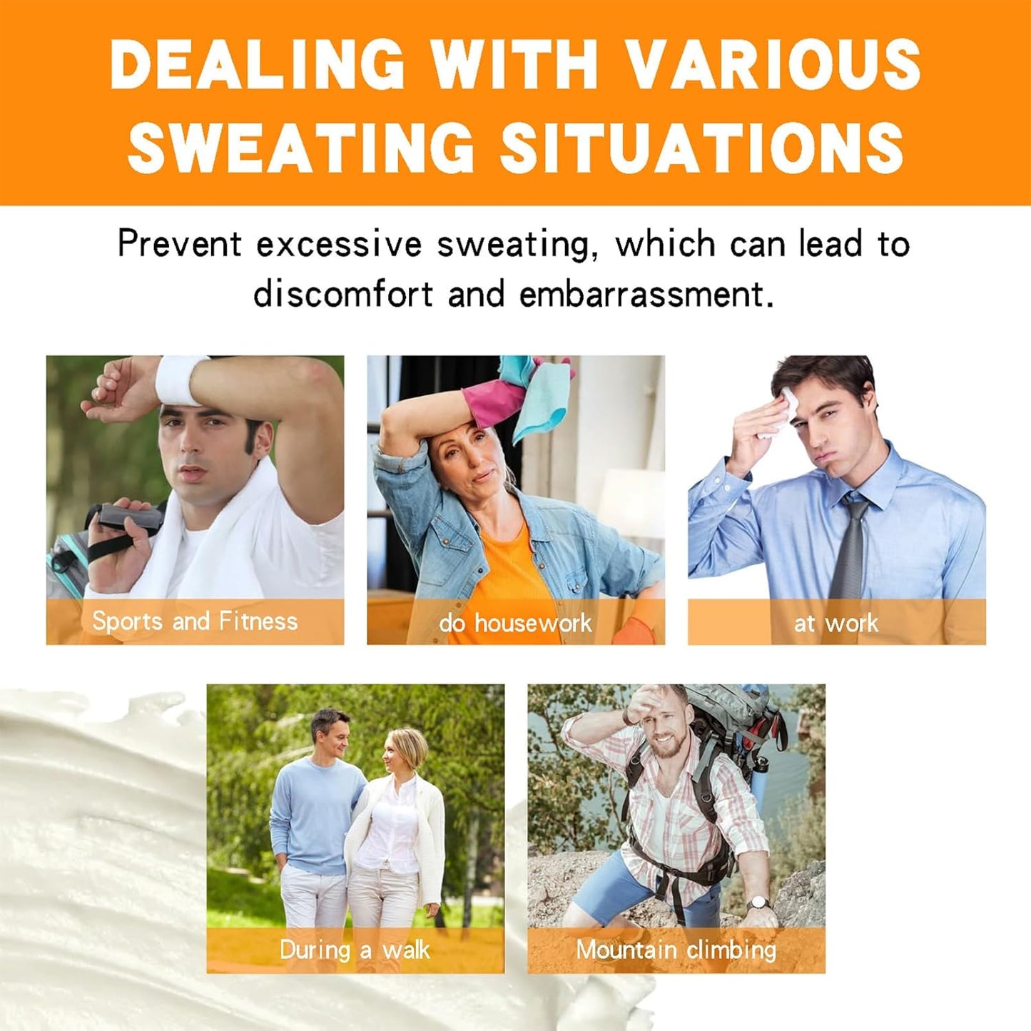 Face Antiperspirant - Sweat Blocker Lotion for Face, Body & Scalp | Control Excessive Sweating (2PCS)
