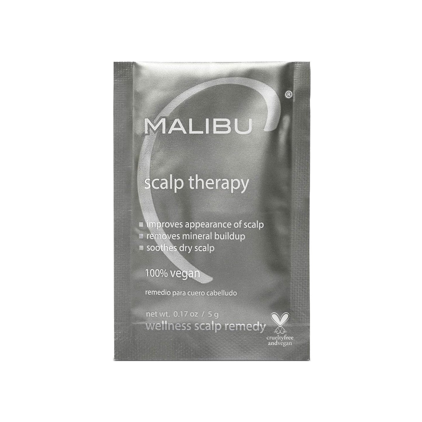 Malibu C Scalp Therapy - Dry Scalp Treatment with Vitamin C & Zinc Gluconate | 12 Packets for Soothe & Moisturize