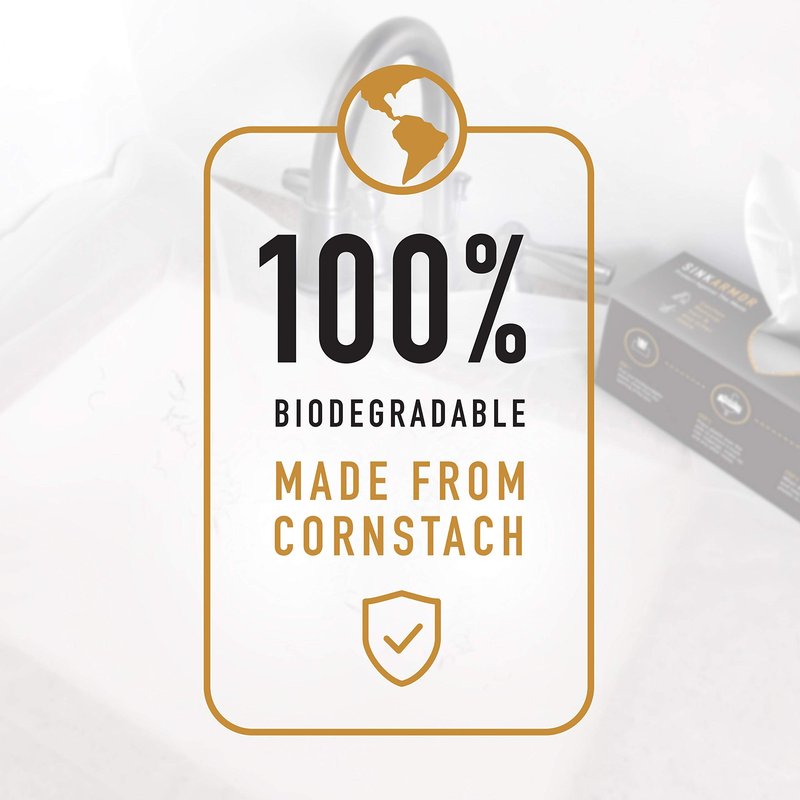 SinkArmor - Premium Barber Plastic Disposable Sink Guards - Beard Trimmer for Men Apron Cape & Beard Bib Alternative - Single Use - 20 Count