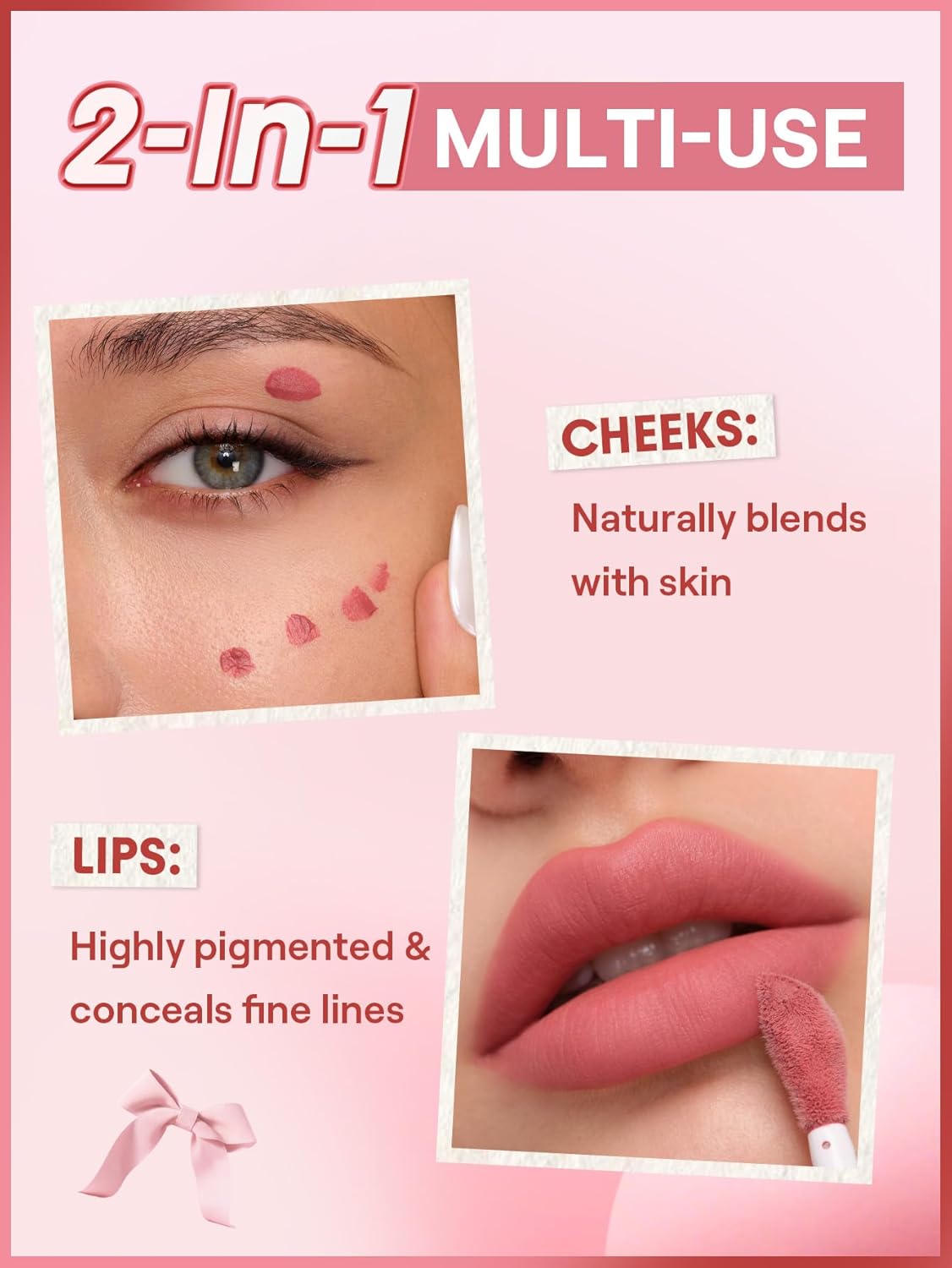 Air Plush Lip & Cheek Cream | Long-Lasting Multi-Use Liquid Blush & Lip Stain - 403 Breezeway
