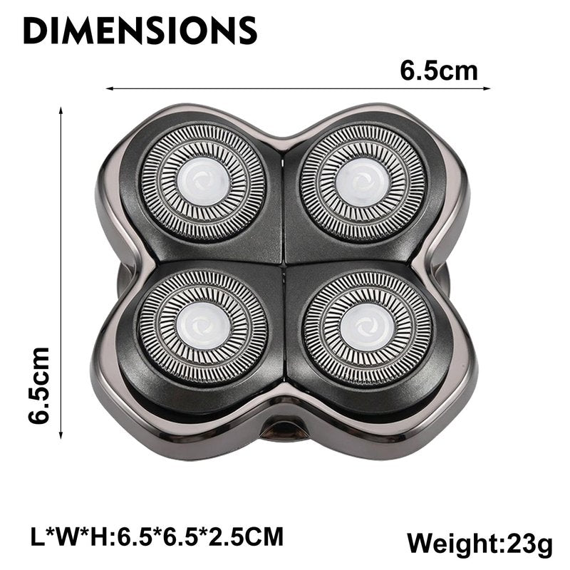 Replacement Blade Compatible with Skulls Pitbull,Palm & Butterfly Kiss Shavers,Detachable Blade Refill for Skulls Blad Shaver - Rotary Heads Design for Smooth Shaving (1 Pack)