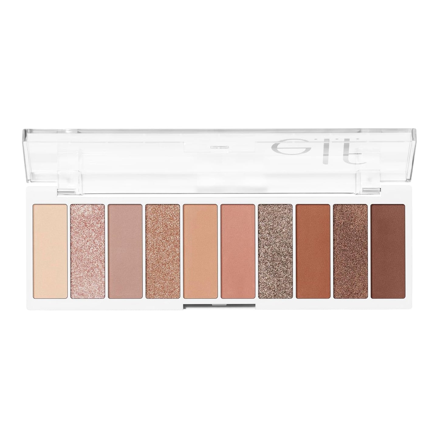 e.l.f. Perfect 10 Eyeshadow Palette - Ten Ultra-Pigmented Neutral Shades | Blendable Vegan Formula
